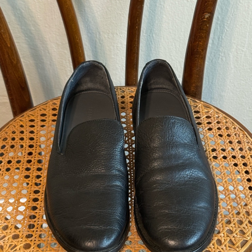 Tecovas Monterey Black Leather Loafers - Picture 3 of 7